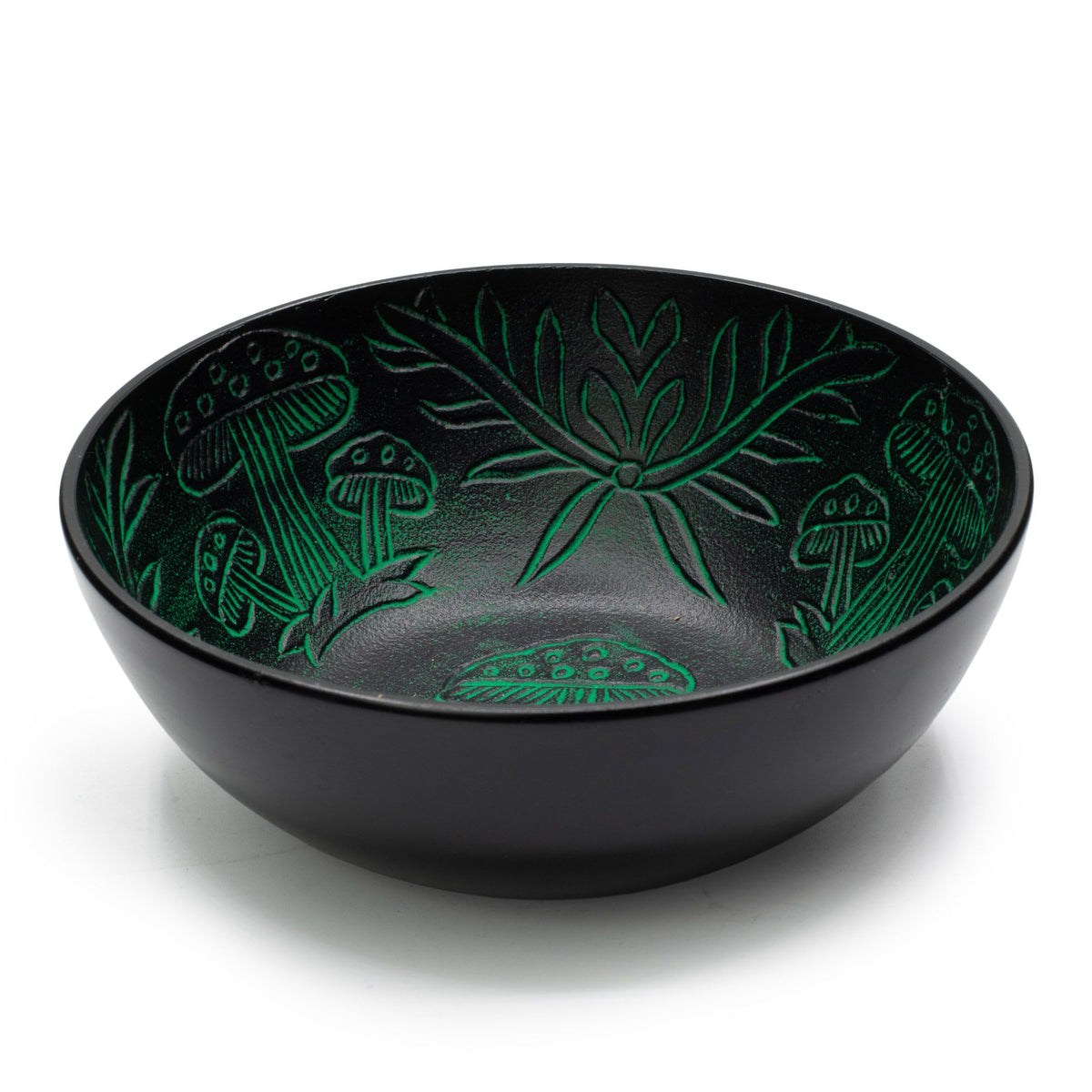 Handmade Magic Mushroom Singing Bowl  Green