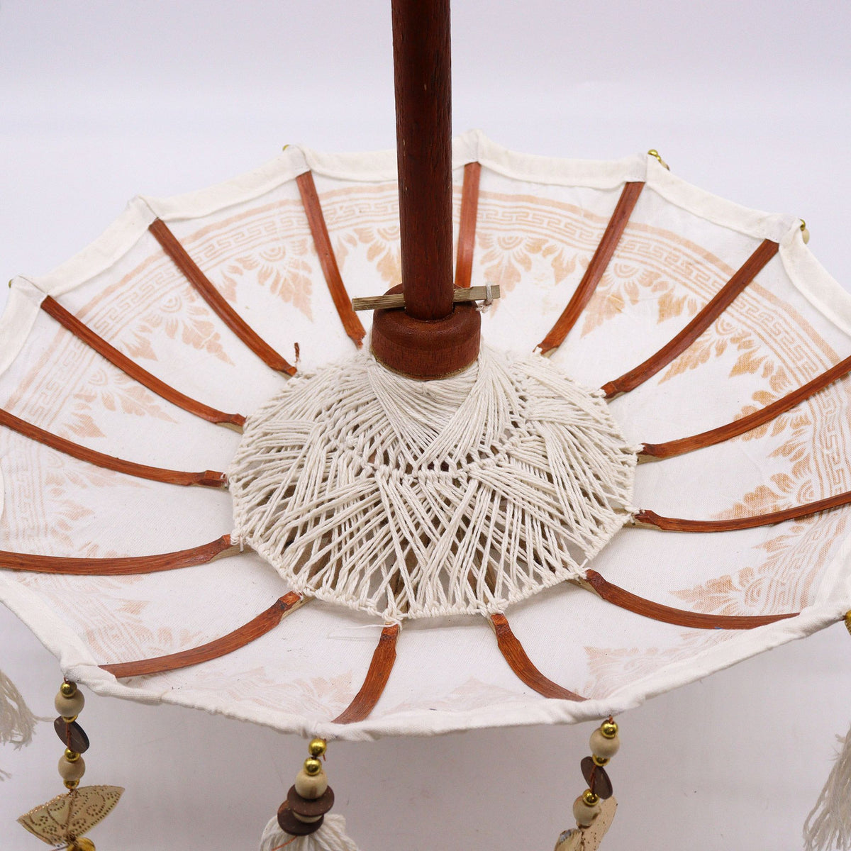 Bali Decor Parasol, Natural Canvas (40cm)