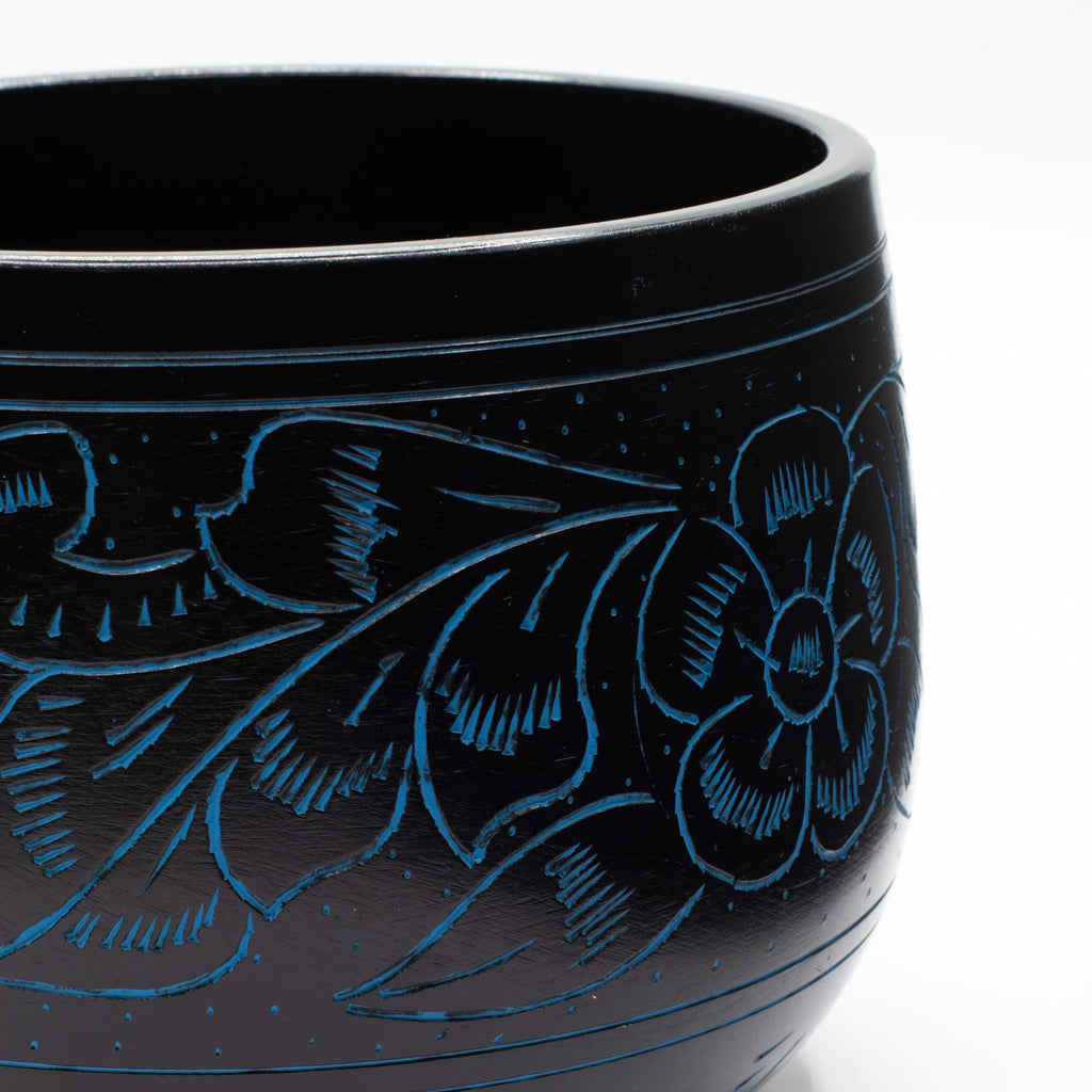 Handmade Magic Mushroom Cauldron Singing Bowl Blue