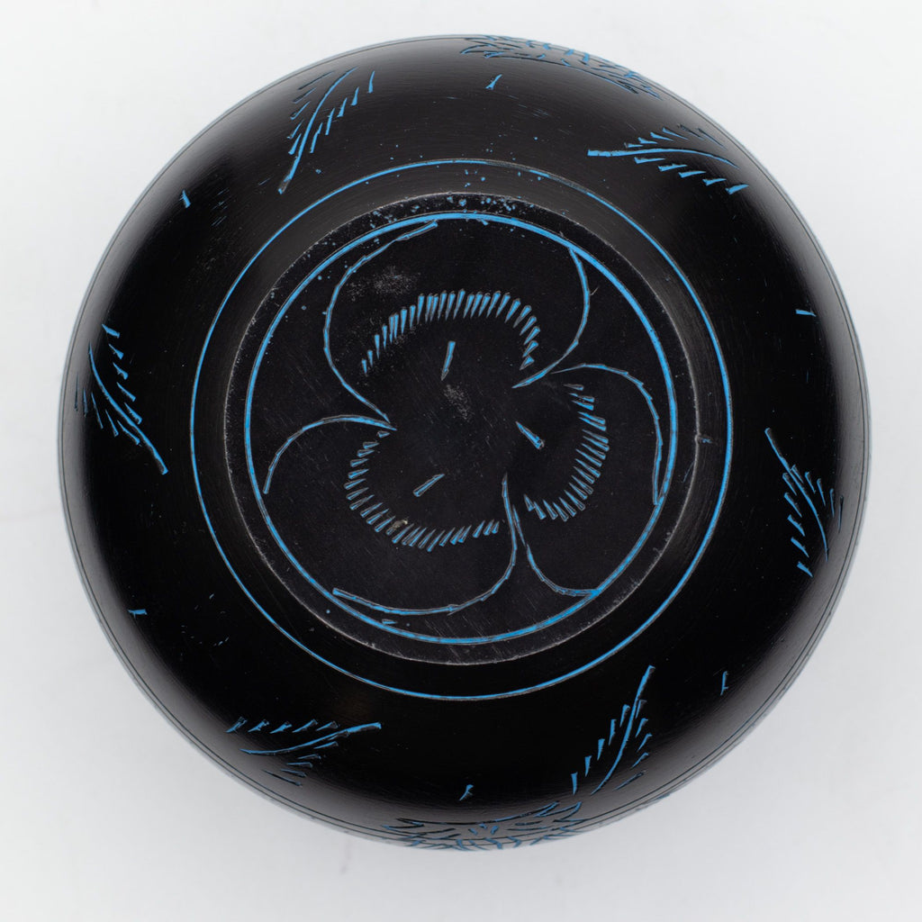Handmade Magic Mushroom Cauldron Singing Bowl Blue