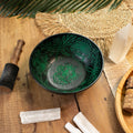 Handmade Magic Mushroom Singing Bowl  Green