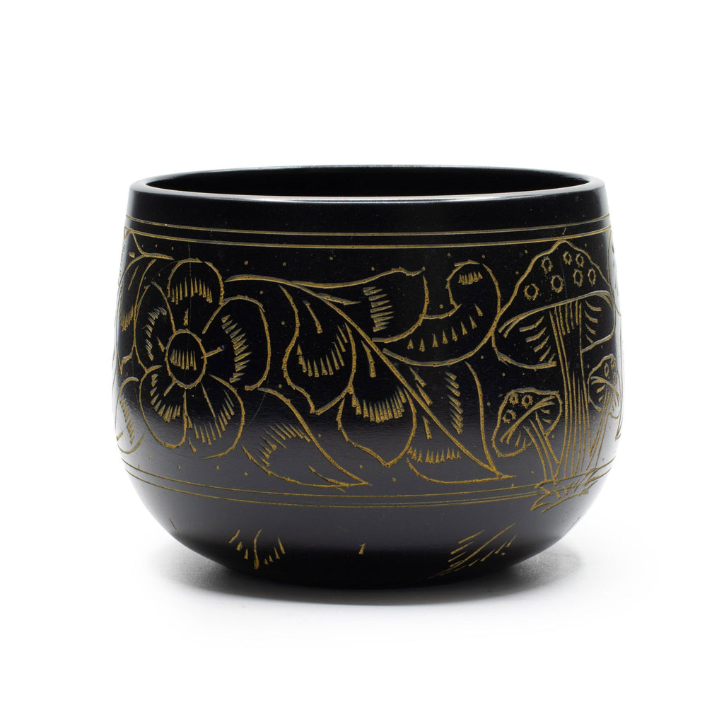 Handmade Magic Mushroom Cauldron Singing Bowl Yellow