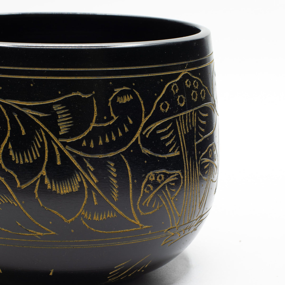 Handmade Magic Mushroom Cauldron Singing Bowl Yellow
