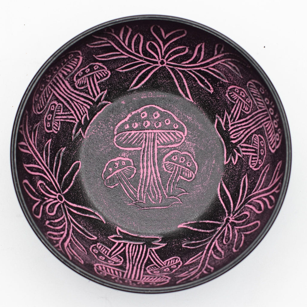 Handmade Magic Mushroom Singing Bowl Pink