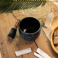 Handmade Magic Mushroom Cauldron Singing Bowl Blue